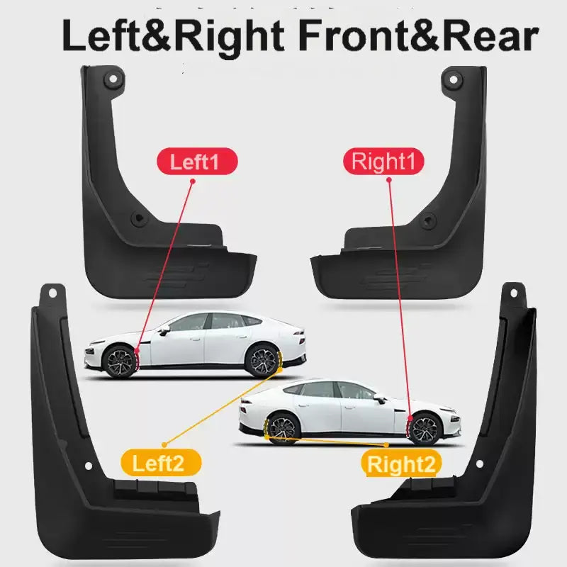 OEM-Style Mudflaps for BYD ATTO 3 - Complete 4PC Set Detail