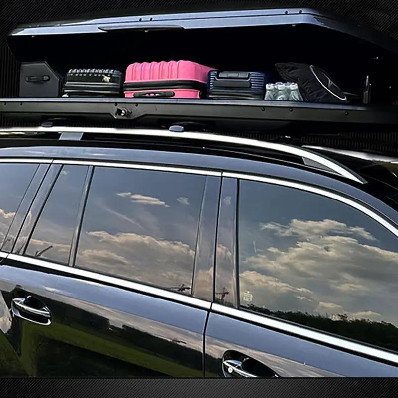 Upgraded Roof Cargo Box with Bars Detail