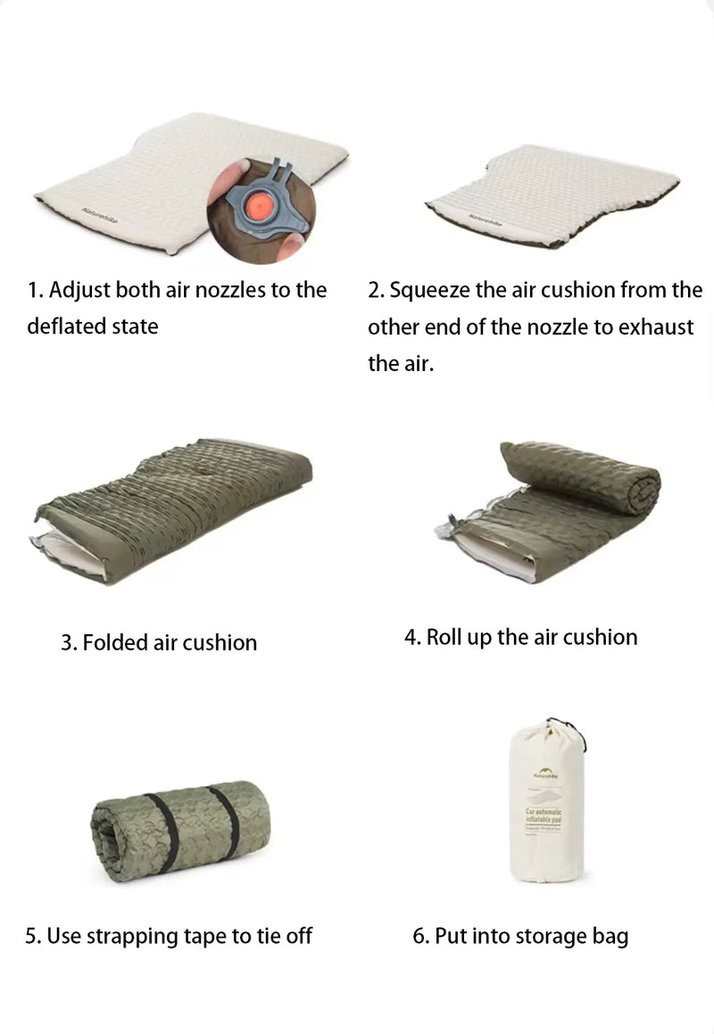 Self-Inflating Car Camping Matress for Tesla Detail