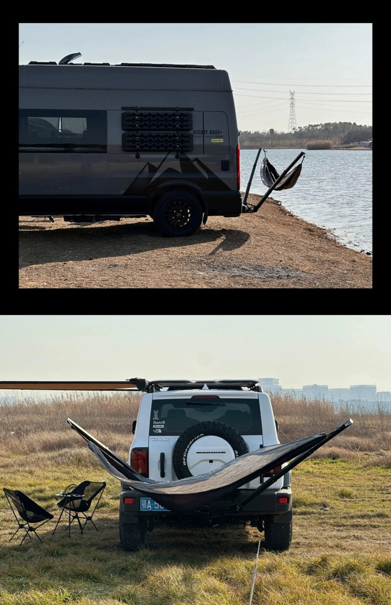 Hitch Hammock Mount 4x4 for SUV and RV Detail