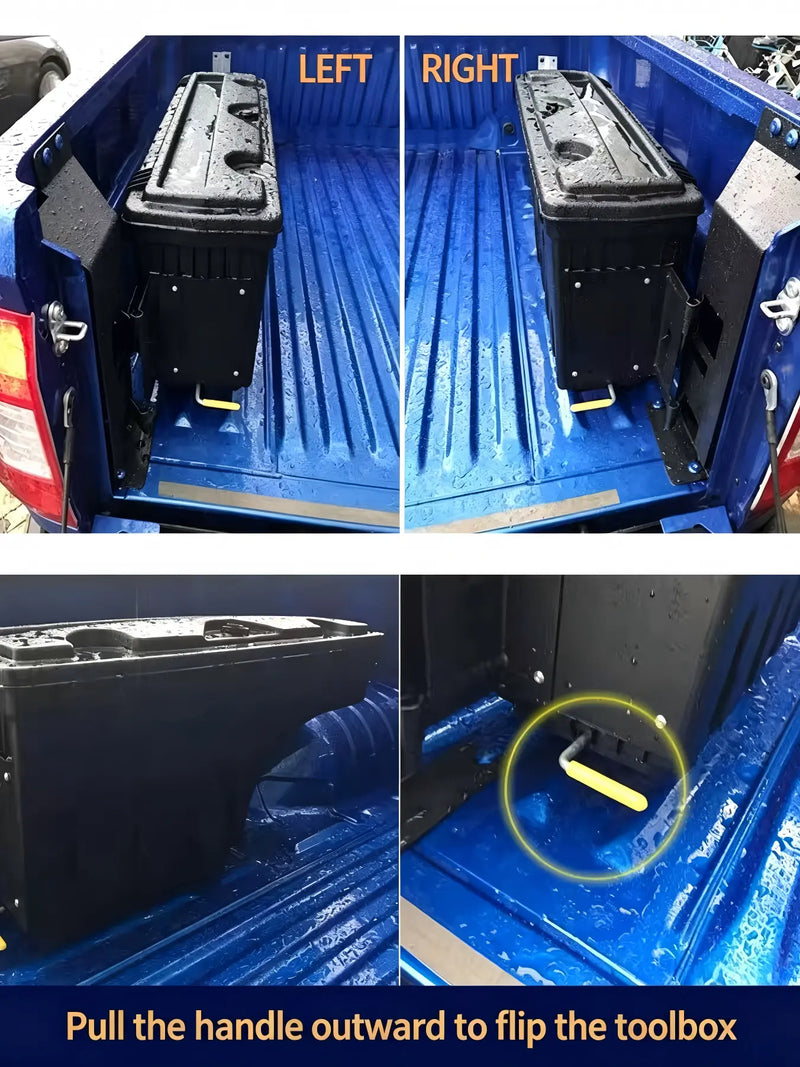BYD Shark 6 Swing-Out Tool Box | Lockable Ute Tub Storage Case Detail