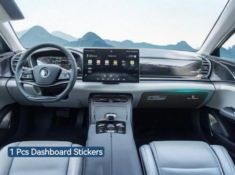 BYD Han Leather Texture Protective Sticker Detail
