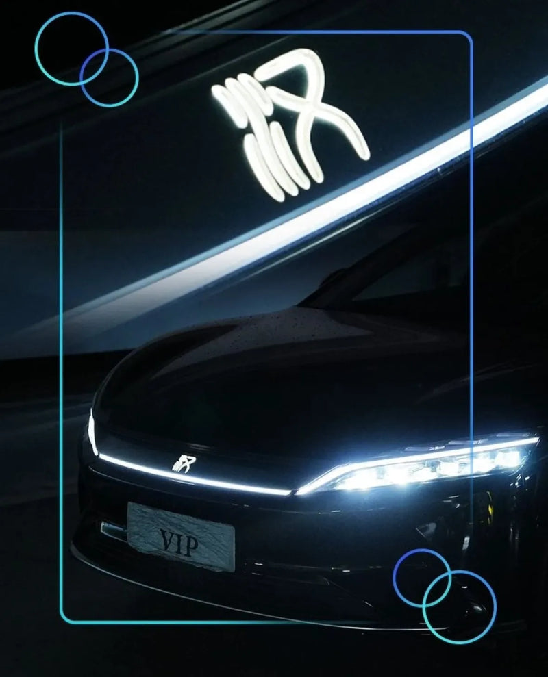 Byd Han-Ev Interior LED strips Detail