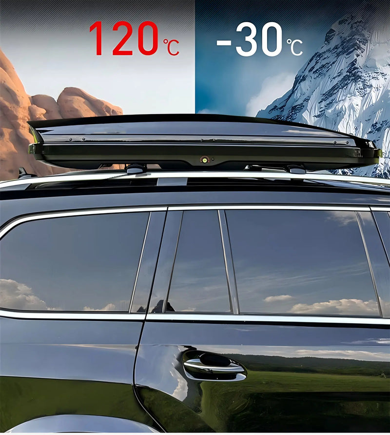 Upgraded Roof Cargo Box with Bars Detail