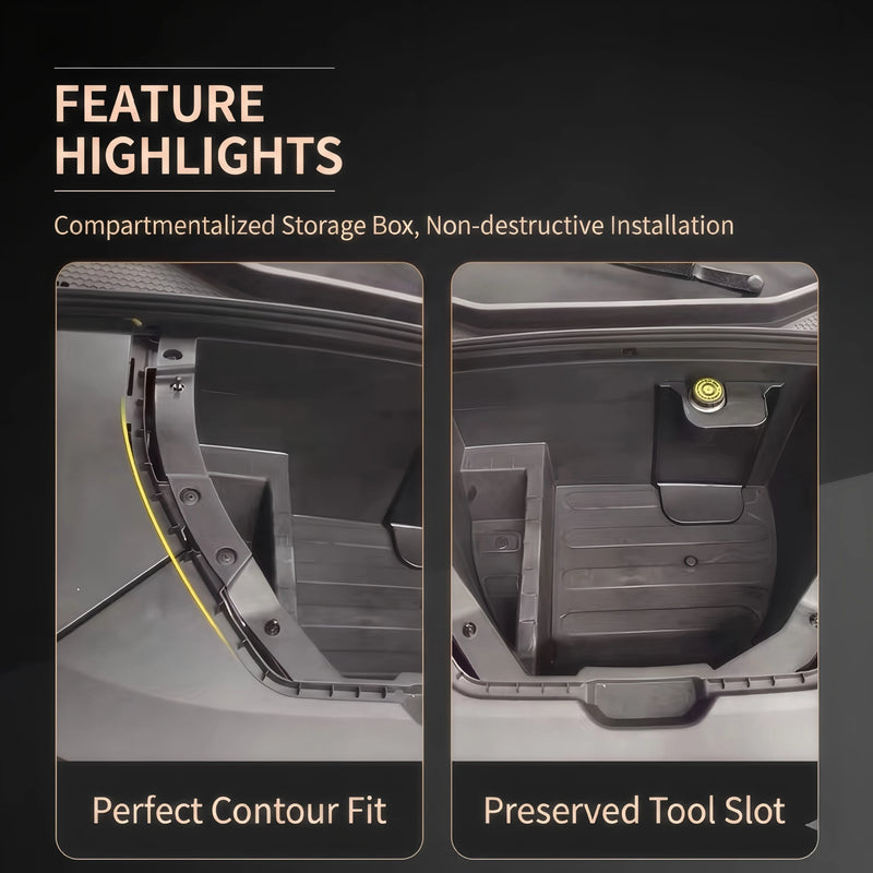 LHD BYD Seal U EV Custom-Fit Divided Front Trunk Storage Box Detail