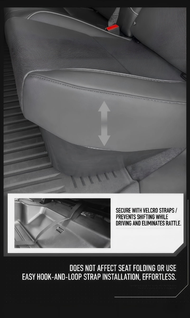Tesla Cybertruck Rear Under-Seat Storage Bins (3-Piece Organizer Set) Detail