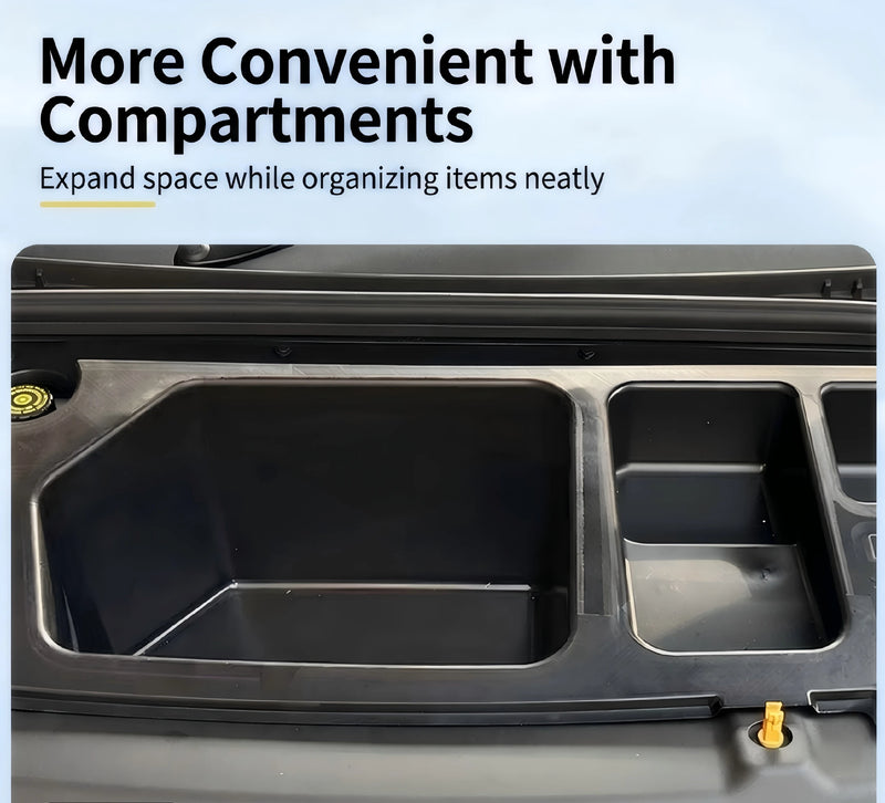 All-in-One Frunk Storage Box for BYD Atto 3 RHD Waterproof Under-Bonnet Engine Bay Organizer Tray Detail