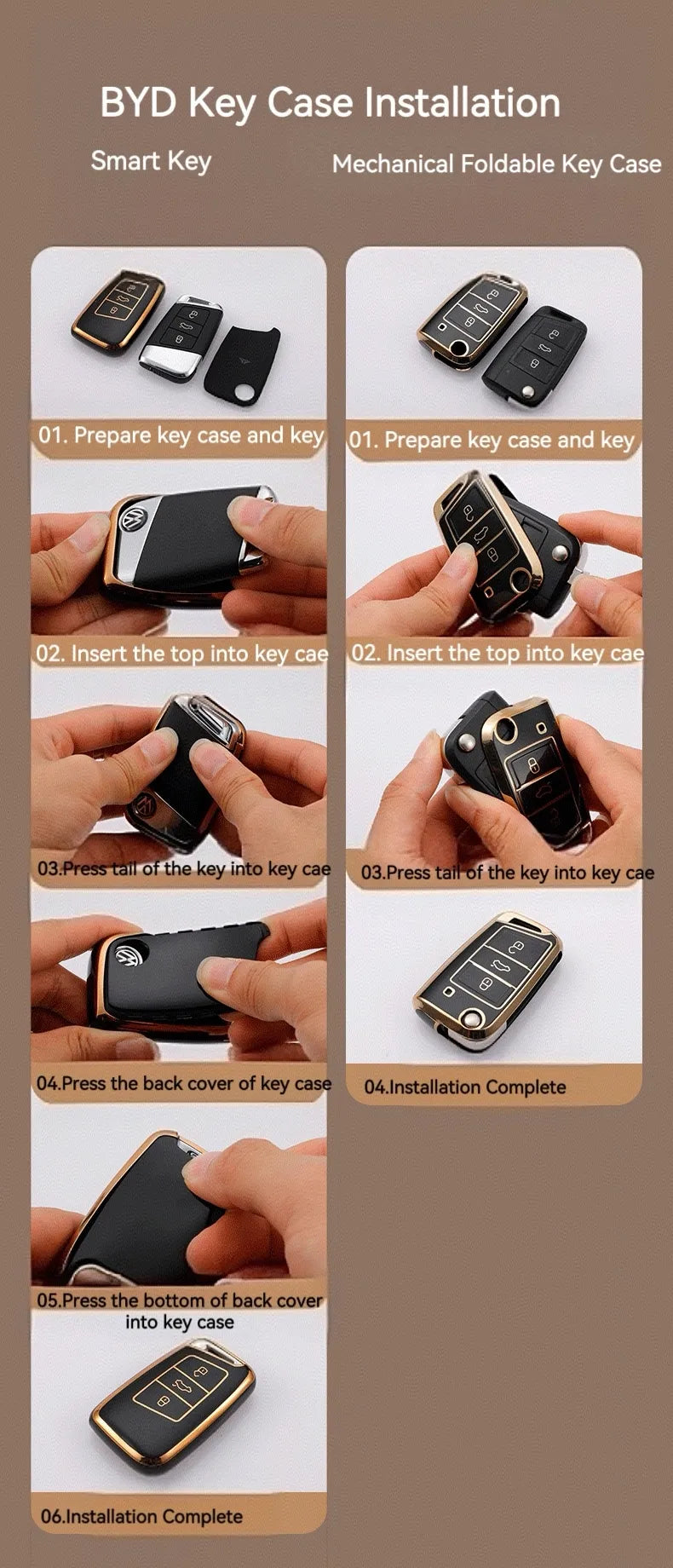 BYD Car Modified Key Case Compatible With All BYD Models Detail
