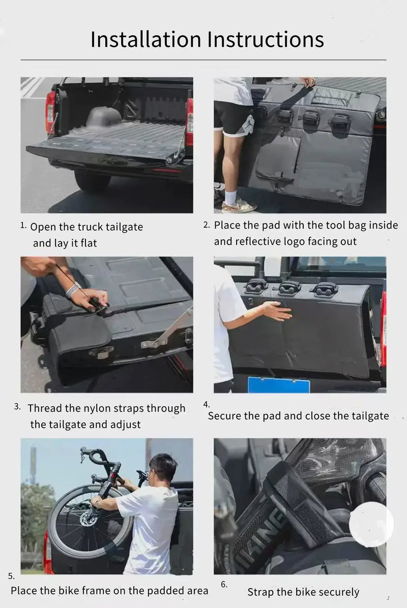 GWM Cannon Tailgate Pad – Bicycle Transport Mat Detail