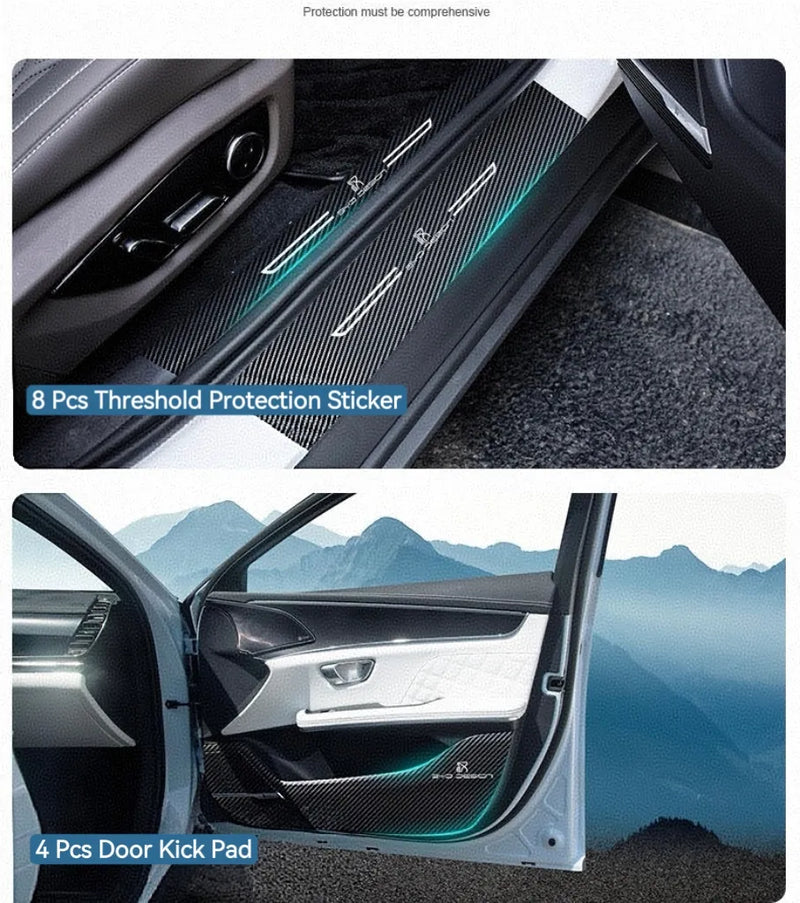 BYD Han Leather Texture Protective Sticker Detail