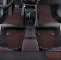 2009 - 2022 Kia Forte Luxury Carpets Car Floor Mats (Floor Mats) Full TPE Floor Mats + Thick Fiber (Brown)