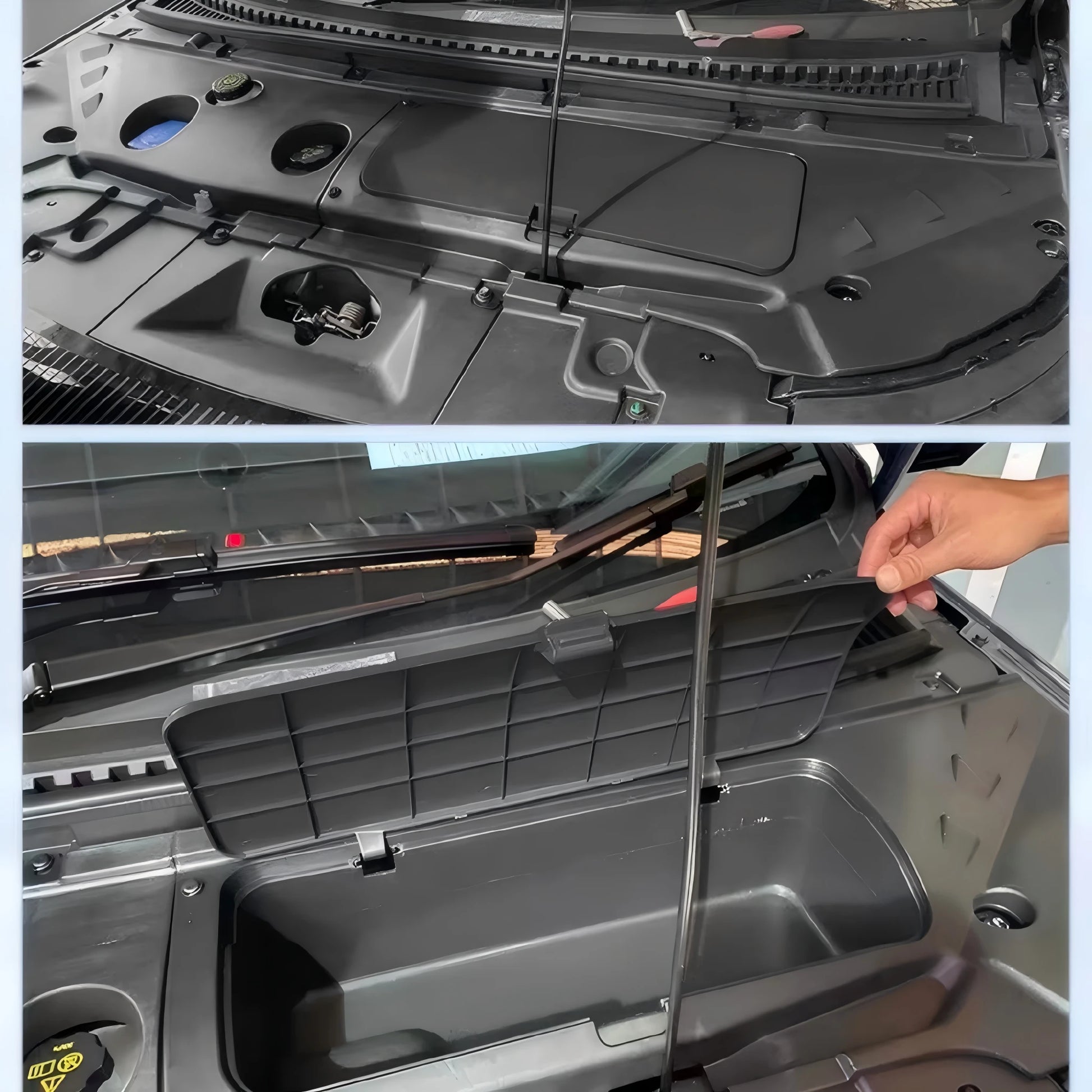 BYD Dolphin RHD Front & Rear Cargo Box Custom-Fit Waterproof Space-Saving Solution angled view - BYD - Dolphin
