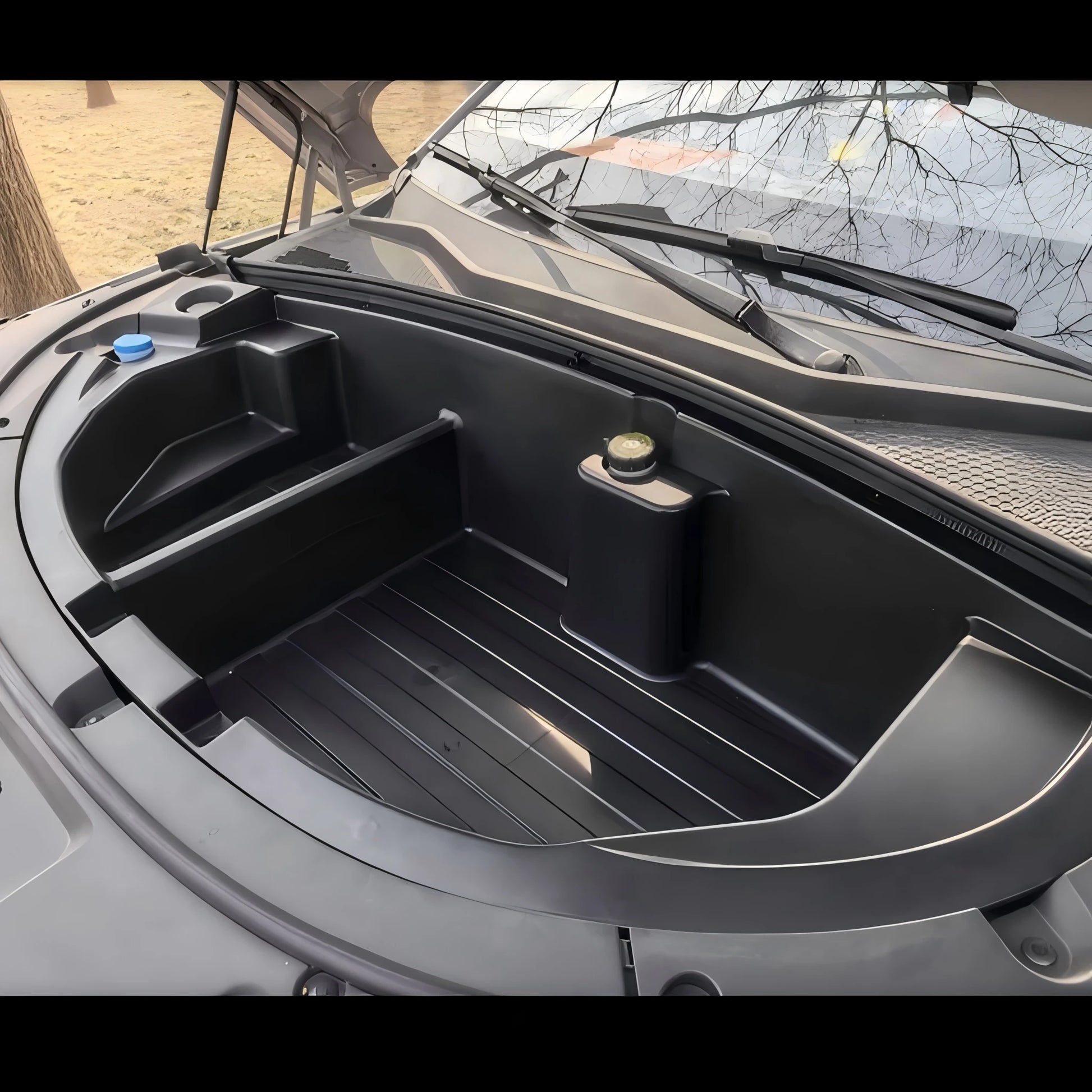 LHD BYD Seal U EV Custom-Fit Divided Front Trunk Storage Box back view - BYD - Seal U EV