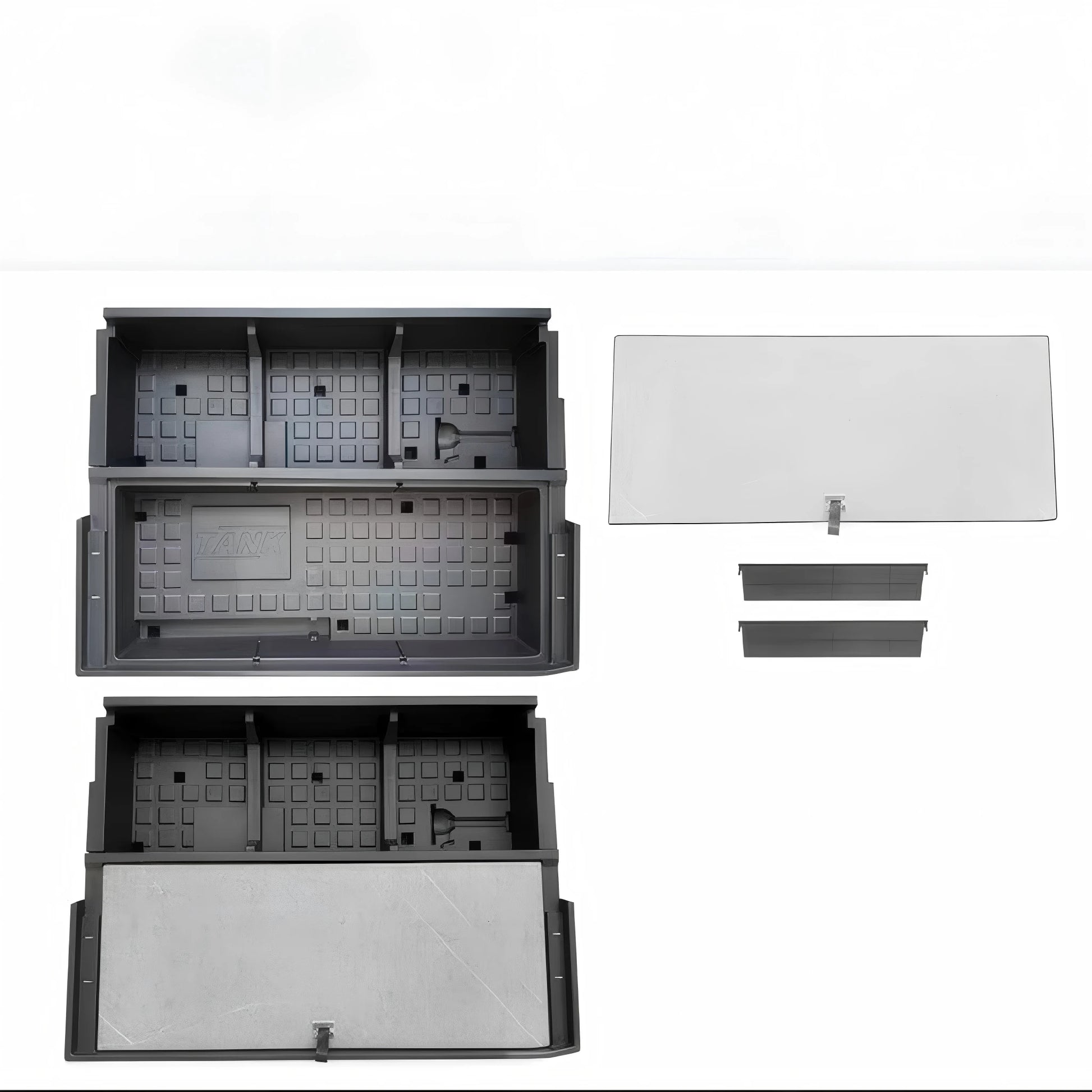 Flush Fit Trunk Side Organizer for GWM Tank 500 Hi4-Z (LHD) - Overland Storage detail view - GWM - Tank 500 Hi4-Z