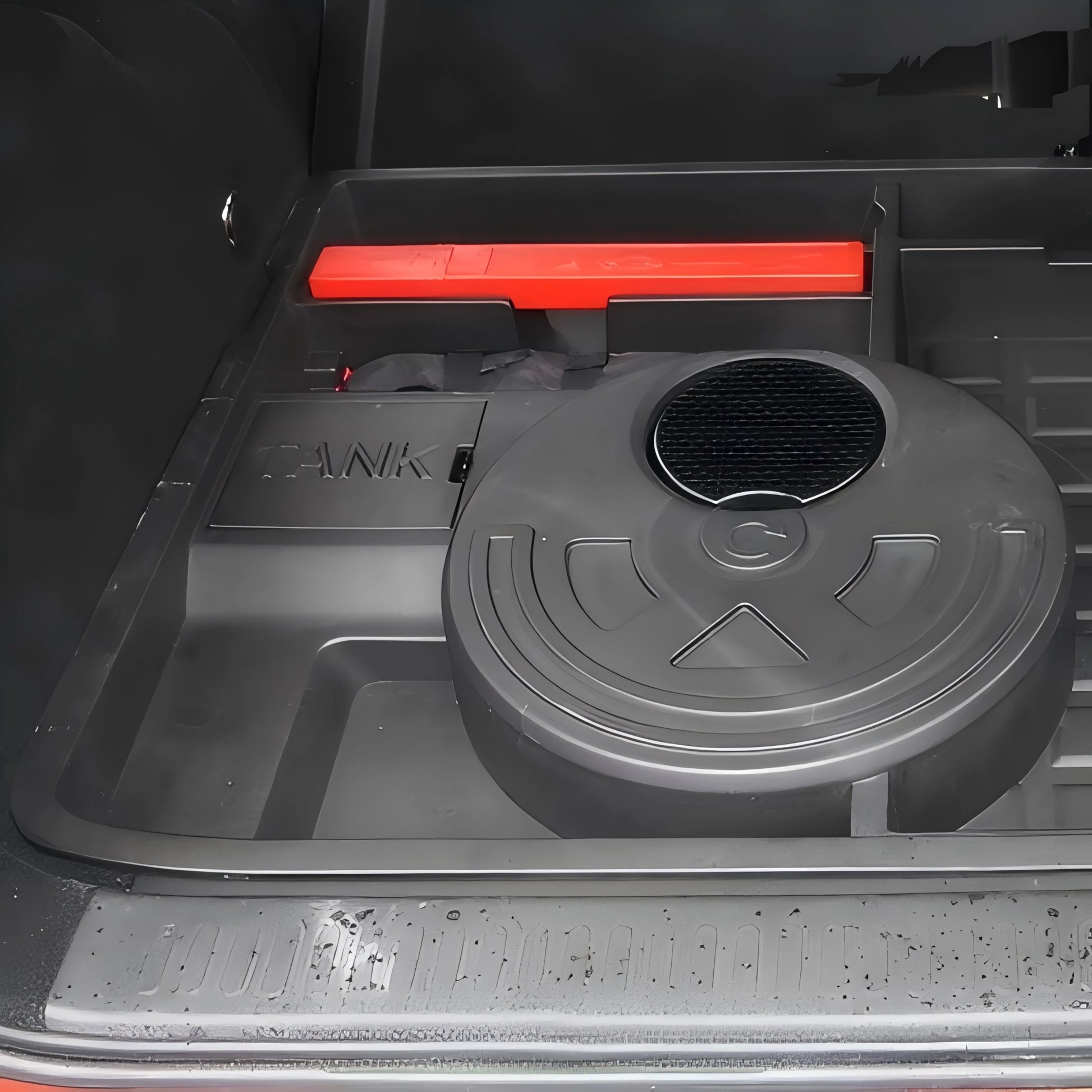 GWM Tank 300 Lower Trunk Storage Box (LHD) - Overland Gear Organizer back view - GWM - Tank 300