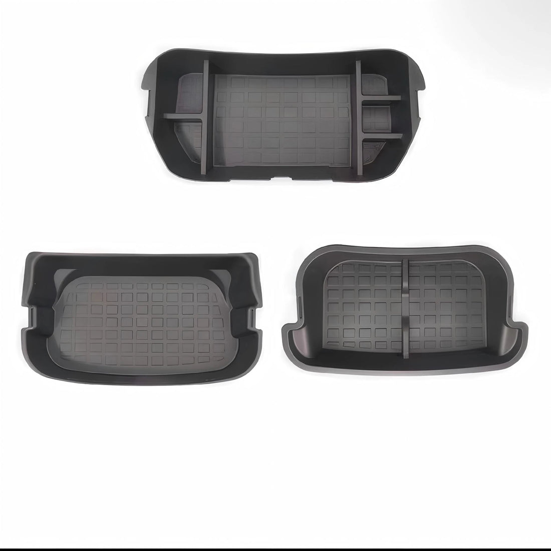 3-Piece TPE Trunk and Frunk Storage Organizer for Tesla Model Y (Right Hand Drive) | Upper & Lower Sub-Trunk Bins for Tesl...