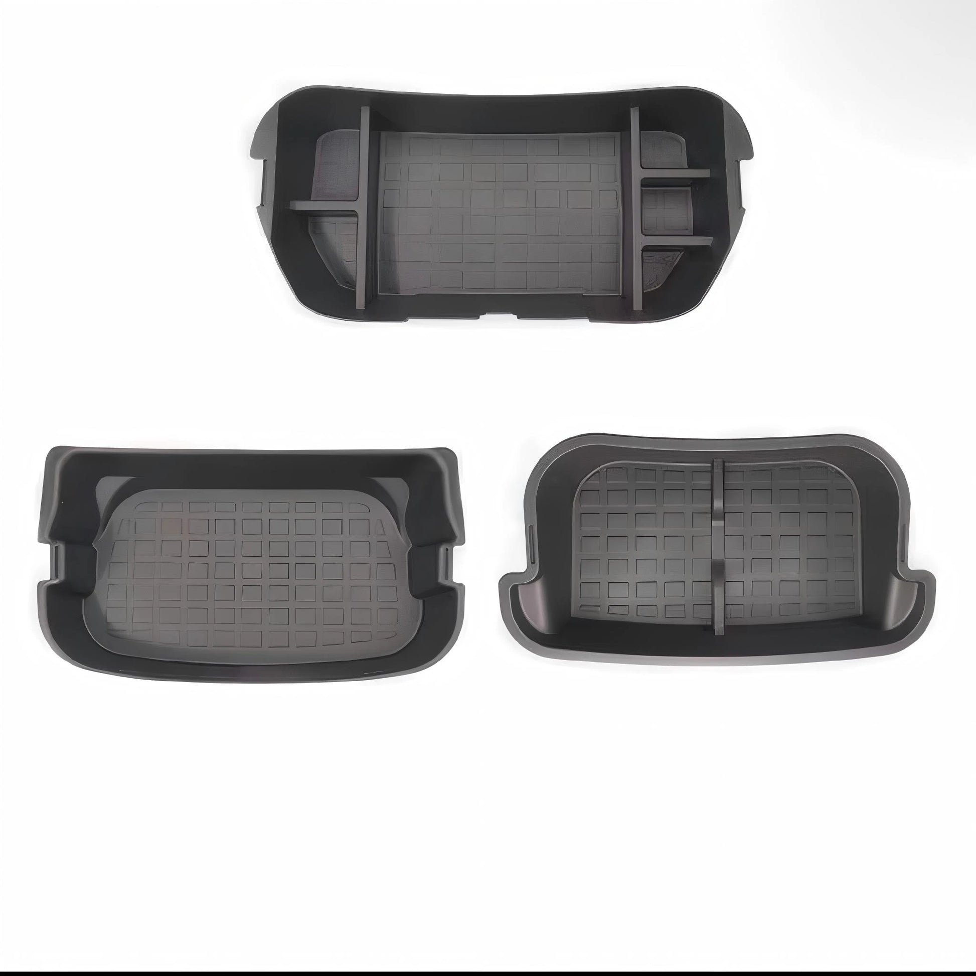 3-Piece TPE Trunk and Frunk Storage Organizer for Tesla Model Y (Right Hand Drive) | Upper & Lower Sub-Trunk Bins for Tesl...