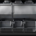 Tesla Cybertruck Rear Under-Seat Storage Bins (3-Piece Organizer Set) installed view - Tesla - Cybertruck