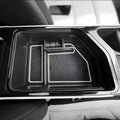 Dual-Layer Center Console Organizer for Kia EV6 - Armrest Storage Tray with Anti-Slip Liners side view - Kia - EV6