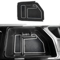 Dual-Layer Center Console Organizer for Kia EV6 - Armrest Storage Tray with Anti-Slip Liners back view - Kia - EV6