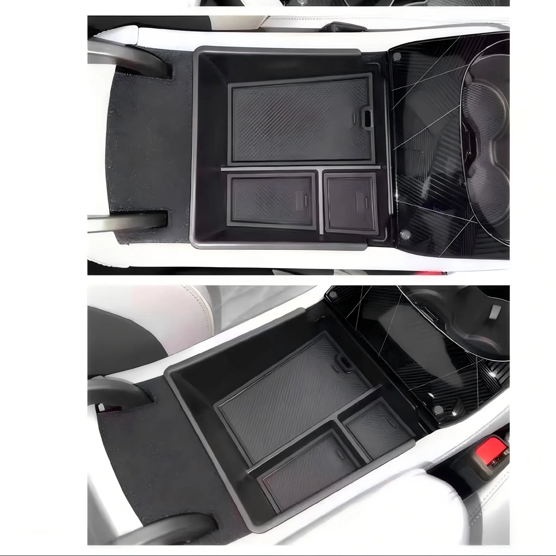 BYD Seal (RHD) TPE Lower Console & Armrest Storage Organizer side view - BYD - Seal