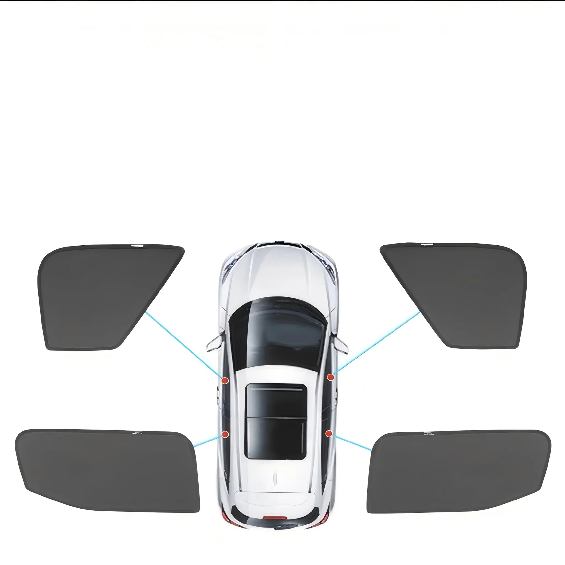BYD Shark 6 Custom-Fit Overland Window Screens, angled view