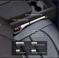 Car seat gap filler dimensions: 40 cm long, 3.2 cm thick and 3.7–6.5 cm wide