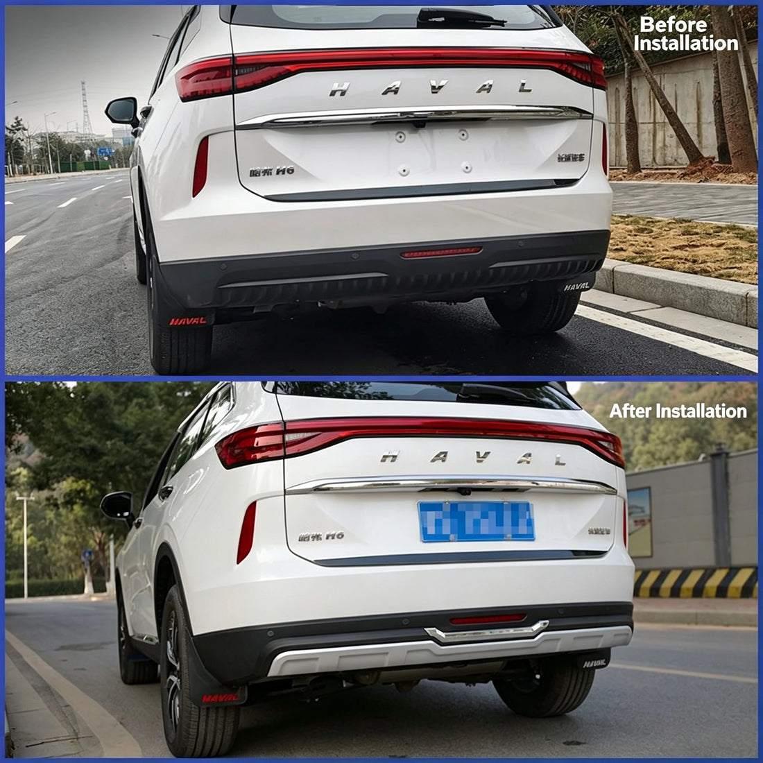 Haval H6 Front & Rear Bumper Guard (3rd Gen, 2021–2026) — Model-Specific ABS Protector