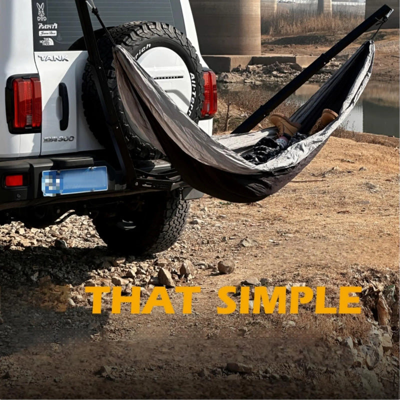 Hitch Hammock Mount 4x4 for SUV and RV Detail