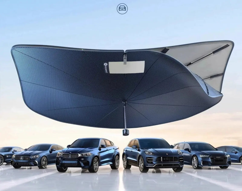 Universal Fit Windshield Sunshade Umbrella – Heat Blocker for All Vehicles Detail