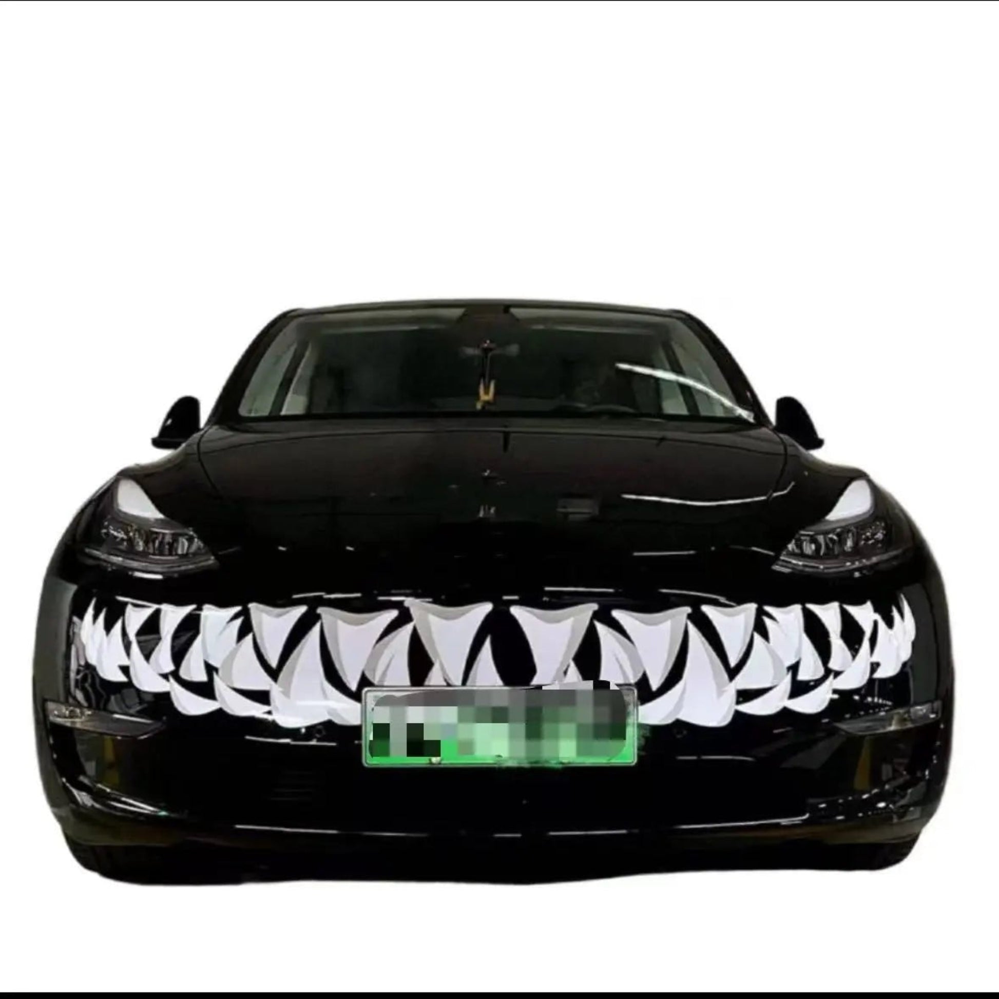 65 - Inch Shark Teeth Decoration Sticker for Tesla Model 3/Y (Tesla decoration stickers) model Y white