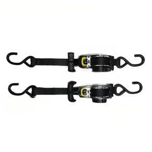 1 par de cintas de catraca retráteis automáticas - Amarração de carga fácil e segura