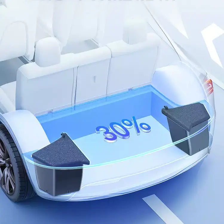 Caixa de armazenamento do porta-malas BYD Atto3 — compartimentos laterais e inferiores Detail