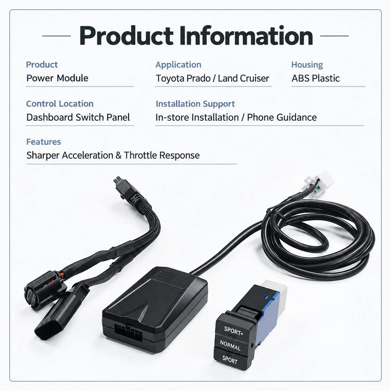 Toyota Prado 150 & Land Cruiser 200 Throttle Response Controller - 3 Modes Detail