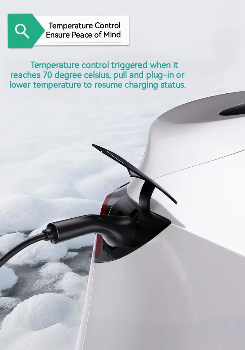 Portable Home EV Charger for New Energy Vehicles EU Standard 220V Detail