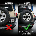 before and after comparison of back up camera FJ cruiser