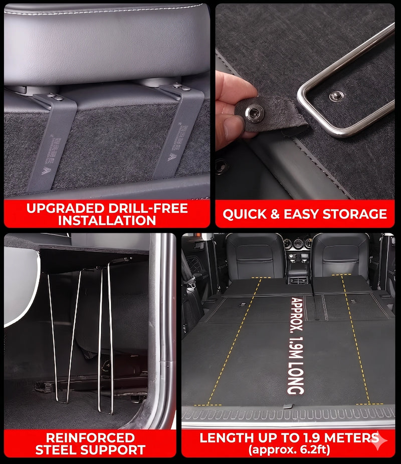 Soporte para Cama de Asiento Trasero con Liberación Rápida Tank 300 400 – Estructura Niveladora de Acampada de Alta Resistencia con Acolchado Detail