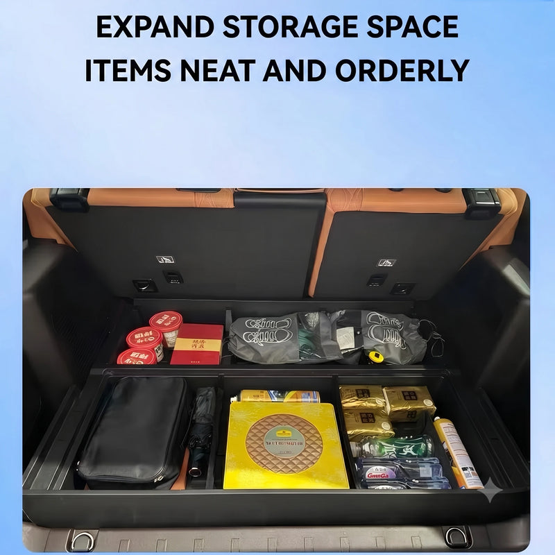 Flush Fit Trunk Side Organizer for GWM Tank 500 Hi4-Z (LHD) - Overland Storage Detail