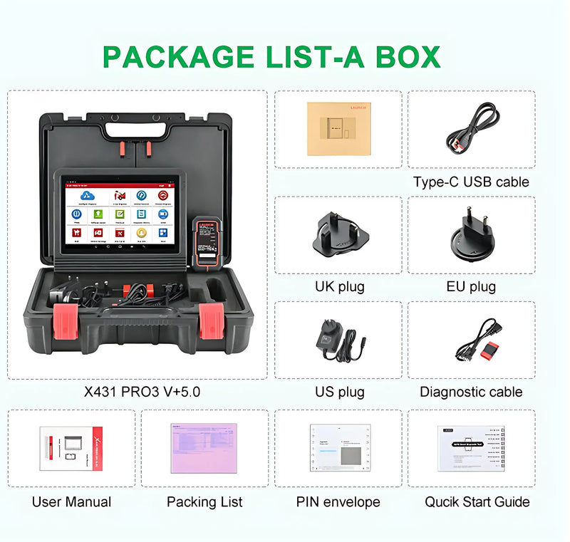 X431 V+ 5.0 Global Professional Automotive Diagnostic Tool for All Systems (including EV) Detail