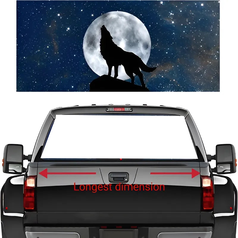 Anti-glare Semi-transparent Window Sticker – Universal Car Decal for Rear Glass Custom-Made Detail