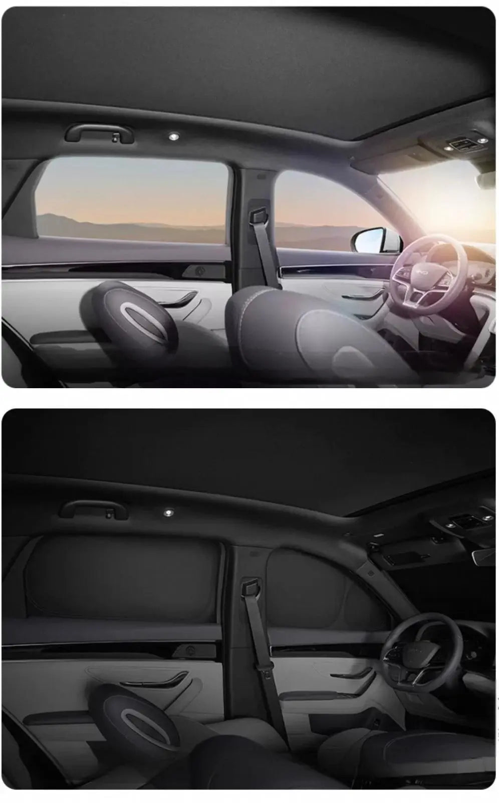 Magnetic Full-Car Sunshade for BYD – UV Protection & Heat Insulation
