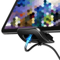 Adjustable Rear Seat Headrest Phone & Tablet Mount – Aluminum Alloy Car Holder (Headrest Mount) Gloss Black