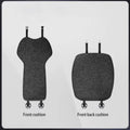 Flax Ventilate Car Seat and Back Cushion Set for Tesla Model 3/Y (Car Seat and Back Cushion Set) Front cushion and backrest cushion Model 3/3+