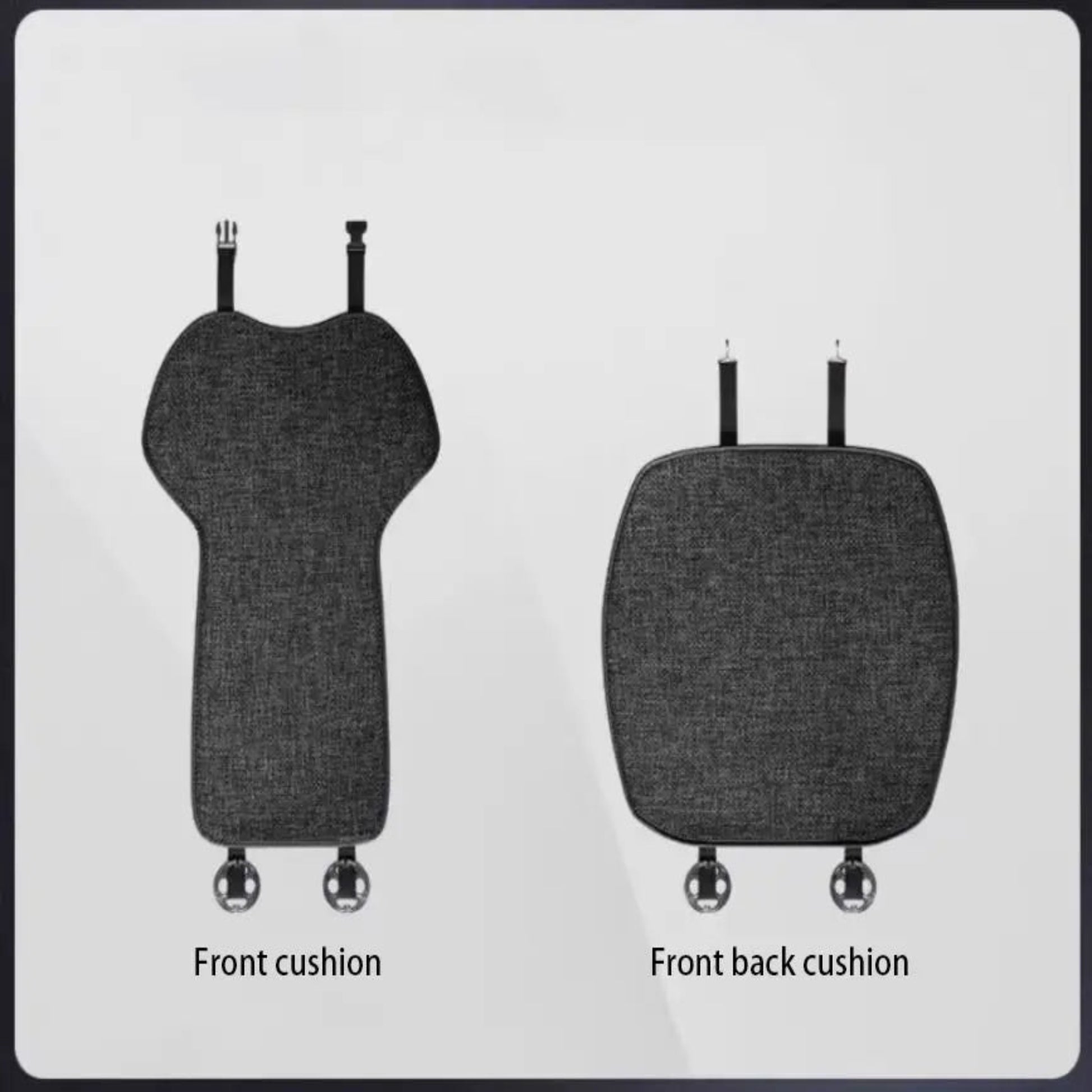 Flax Ventilate Car Seat and Back Cushion Set for Tesla Model 3/Y (Car Seat and Back Cushion Set) Front cushion and backrest cushion Model 3/3+