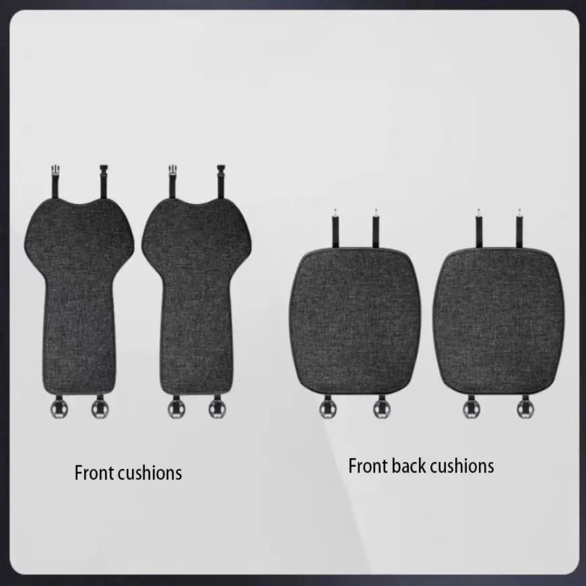 Flax Ventilate Car Seat and Back Cushion Set for Tesla Model 3/Y (Car Seat and Back Cushion Set) Front seat cushion and back cushion*2 Model 3/3+