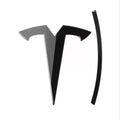Front Rear Tailgate Emblem for Tesla Model 3/Y (Tailgate Emblem) front bumper logo - model 3/Y Universal Gloss BlackZinc alloy