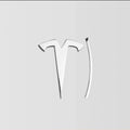 Front Rear Tailgate Emblem for Tesla Model 3/Y (Tailgate Emblem) front bumper logo - model 3/Y Universal SilverZinc alloy