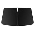 Front Windshield Sun Shade – Solid Color & Cartoon Design Options (Windshield Sun Shade) Double - sided Black