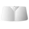 Front Windshield Sun Shade – Solid Color & Cartoon Design Options (Windshield Sun Shade) Double - sided Silver
