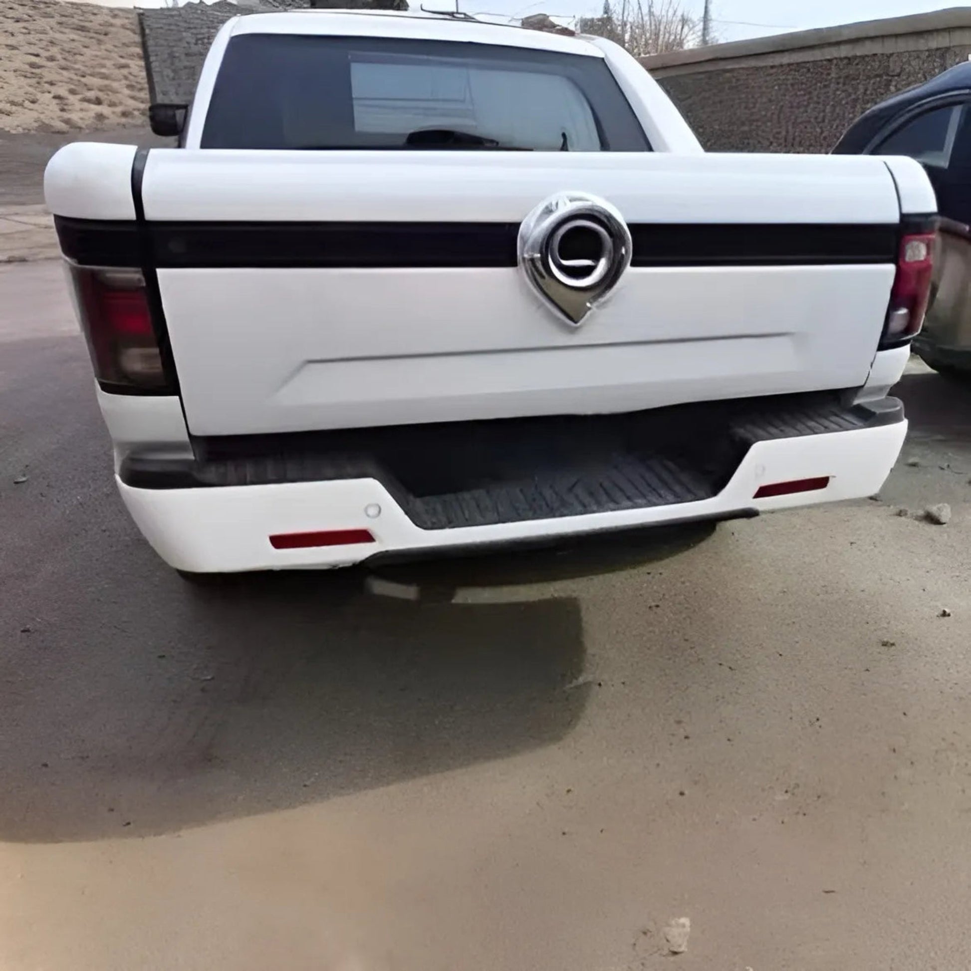 GWM Cannon Bumper (Rear bumper) All iron includes treaded leather Great Wall Cannon - L Silver
